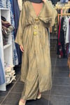 Uzun Boy Abaya Kimono Takım YEŞİL