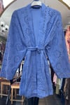 Zımba Taş Detay Fisto Kimono MAVİ