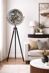 169 Cm Tripod Ayaklı Hareketli Çark Mekanizmalı Dekoratif Saat – 49 Cm Salon Ofis Yer Saati