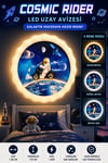 Çocuk Odası Astronot Temalı LED Tavan  & Duvar  Lambası  50cm │ 3 Renk  Işık - Günışığı / Sarı / Beyaz