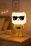Çocuk Odası Lego Figürlü Gece Lambası Sarı│Sevimli Bebek Odası Masa Lambası 27cm