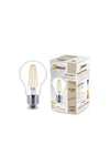 F60 4.8W E27 Clear Filament Ampul - 2700K Sarı Işık, 600 Lümen