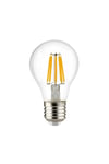 F60 4.8W E27 Clear Filament Ampul - 2700K Sarı Işık, 600 Lümen