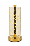 Gold Flake Masa Lambası 3 Işık Modlu Dekoratif LED Abajur