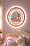 Kız Çocuk Odası LED Duvar & Tavan Lambası 50 cm – 3 Renk Işık - Günışığı / Sarı / Beyaz