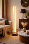 LED Lambader 3 Işık Modlu 126 cm Modern Ayaklı Lamba Kristal Gövdeli Salon Lambası