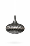 Modern Füme Cam Tekli Sarkıt Avize Metal Gövdeli Dekoratif Mutfak & Salon Avizesi