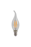 Rustik Kıvrık TC3 4W E14 LED Filament Ampul | 2700K Sıcak Işık