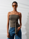 DİLVİN Bağlamalı Bandeau Top