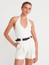 DİLVİN Halter V Yaka Basıc Bluz