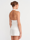 DİLVİN Halter V Yaka Basıc Bluz