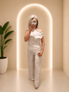 DOKULU SALAŞ PANTOLON-BLUZ DESENLİ TAKIM