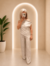 DOKULU SALAŞ PANTOLON-BLUZ DESENLİ TAKIM