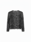 LEOPAR DESENLİ DİK YAKA BLUZ