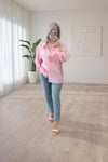 MODAL PEMBE OVERSİZE GÖMLEK