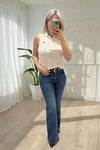 Örgü Model Kolsuz Polo Yaka Marka Kazak