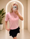 PEMBE AMİ YAZILI BASİC TİŞÖRT