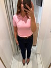 PEMBE POLO YAKA MARKA TRİKO