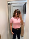 PEMBE POLO YAKA MARKA TRİKO