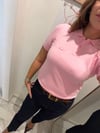 PEMBE POLO YAKA MARKA TRİKO