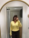 Sarı Örgü Model Polo Yaka Triko