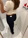 ZR KOYU LACİVERT KESİK PAÇA JEAN