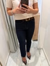 ZR KOYU LACİVERT KESİK PAÇA JEAN