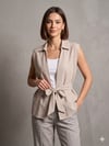 DİMA 4564 KOLSUZ ÇİZGİLİ GÖMLEK