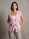 DİMA 4564 KOLSUZ ÇİZGİLİ GÖMLEK