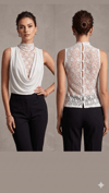 DİMA 5319 YAKA DANTELLİ BLUZ