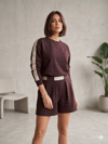 DR BLUE 1141 ŞERİTLİ ŞORT TAKIM