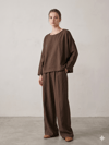 ELG 4758 PANT-4650 BLUZ KRİNKIL TAKIM