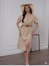 ELVORA 6530 KETEN ELBİSE