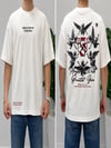 2512 Taş Nakışlı Amerikan Oversize T-Shirt