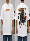 SAW Beyaz Nakışlı Amerikan Oversize T-Shirt