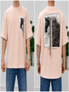 SAW Pembe Nakışlı Amerikan Oversize T-Shirt