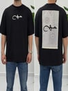 SAW Siyah Nakışlı Amerikan Oversize T-Shirt