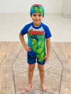 Cg Kids Avengers Hulk Erkek Çocuk Tulum Mayo Boneli Takım