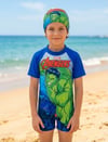 Cg Kids Avengers Hulk Erkek Çocuk Tulum Mayo Boneli Takım