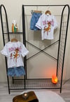 Cg Kids Bambi Baskılı Kot Şort Işlemeli Kız Çocuk Alt Üst Takım