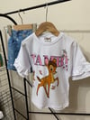 Cg Kids Bambi Baskılı Kot Şort Işlemeli Kız Çocuk Alt Üst Takım