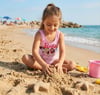 Cg Kids Barbie Baskılı Kız Çocuk Pembe Çizgili Mayo