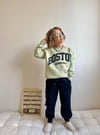 Cg Kids Boston Kabartma Baskılı Fıstık Yeşil Lacivert Şardonlu Süper Kalite Alt Üst Takım