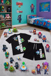Cg Kids Brawl Stars Erkek Çocuk Tshirt & Şort Alt Üst Takım Sırt Baskı