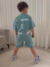 Cg Kids Brawl Stars temalı tshirt ve şort alt üst takım sırt baskı detaylı