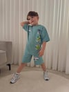 Cg Kids Brawl Stars temalı tshirt ve şort alt üst takım sırt baskı detaylı