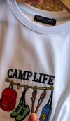 Cg Kids Camp Life Baskılı Tişört ve Ekose Pantolon  Erkek Çocuk Takımı / Turuncu