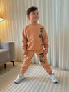 Cg Kids Capybara Erkek Çocuk 2 Iplik Kumaş Alt Üst Takım Süper Kalite Sırt Baskı Detaylı