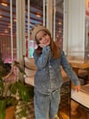 Cg Kids Denim Ceket ve Pantolon Unisex Alt Üst Takım Süper Kalite