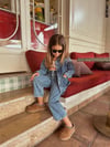 Cg Kids Denim Ceket ve Pantolon Unisex Alt Üst Takım Süper Kalite
